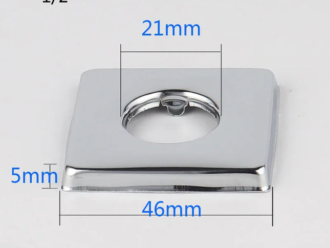 Set de 2 Capace Decorative pentru Robinet, Oțel Inoxidabil, Compatibilitate Universală 1/2" și 3/4", Accesorii pentru Baie și Bucătărie
