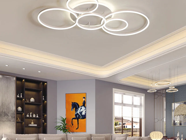 ModernoGlow – Lustră LED cu Design Elegant pentru Interior