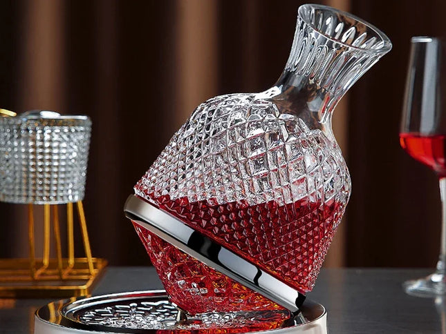 Decantor Rotativ Elegant din Cristal 1500ml
