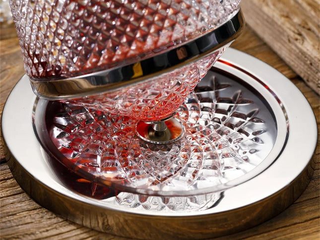 Decantor Rotativ Elegant din Cristal 1500ml