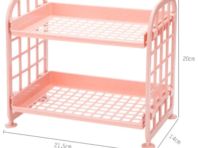 Raft organizator pentru depozitare cu 2 niveluri