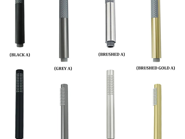 Pălărie de Duș Manuală din Oțel Inoxidabil – Auriu Periat, Negru Mat, Gri Periat