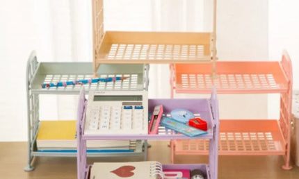 Raft organizator pentru depozitare cu 2 niveluri