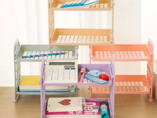 Raft organizator pentru depozitare cu 2 niveluri