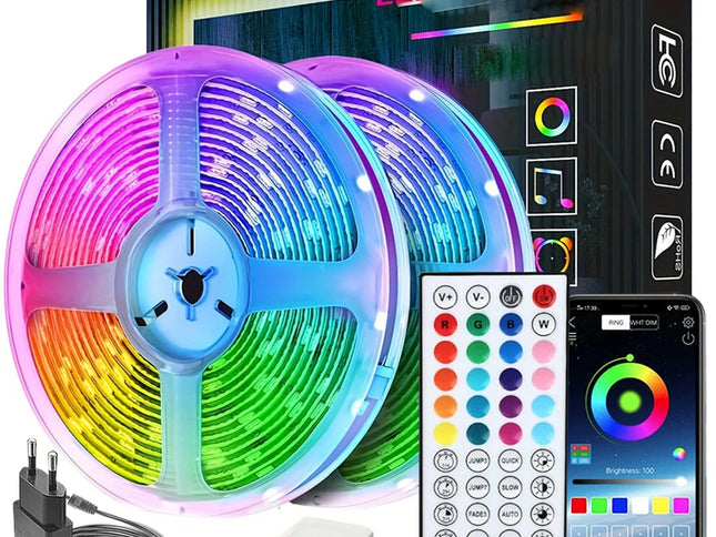Benzi LED RGB Sincronizate cu Muzica pentru Decorul Camerei și Iluminat TV