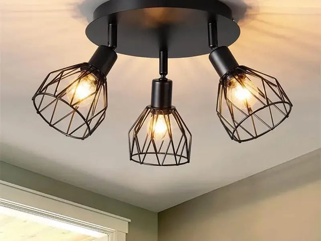 Lustră pentru Tavan – Stil Industrial Minimalist American