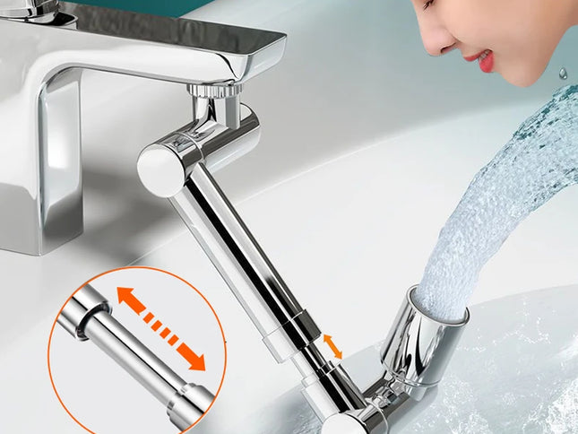 Extensor pentru Robinet cu Aerator 1440° – Filtru Antistropire și Economisire Apă