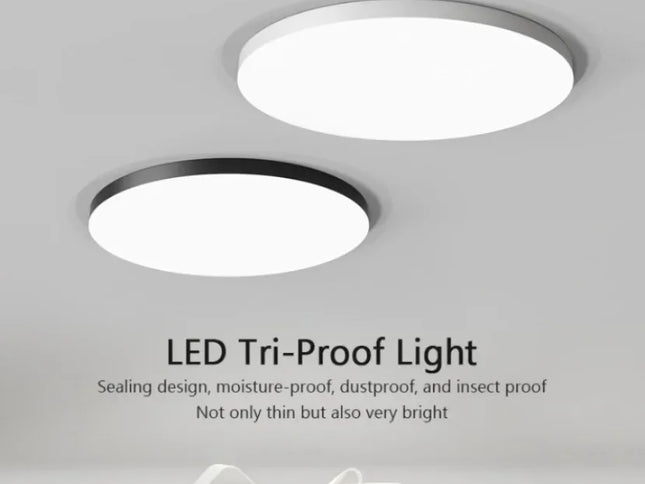 Lumină LED pentru tavan, impermeabilă, rezistentă la praf și la coroziune – corpuri de iluminat pentru interior