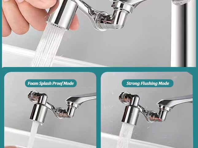 Extensor pentru Robinet cu Aerator 1440° – Filtru Antistropire și Economisire Apă