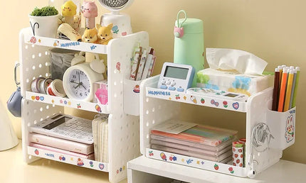Raft organizator pentru depozitare cu 2 niveluri