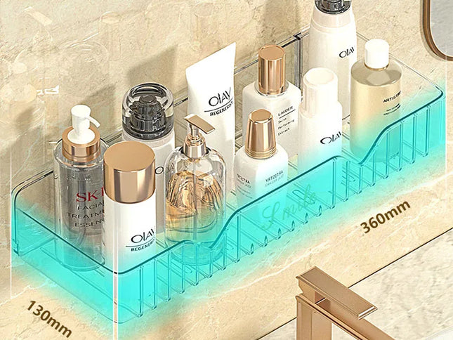 Raft Organizator de baie pentru produse de igienă și accesorii