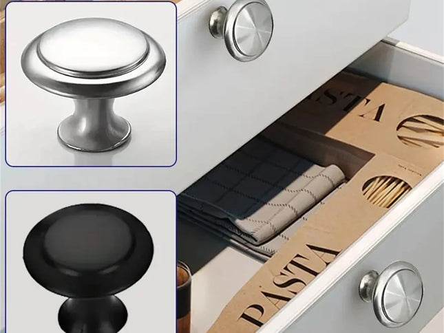 Mâner Rotund din Oțel Inoxidabil pentru Sertare și Uși - Design Minimalist