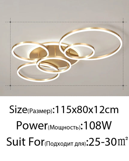ModernoGlow – Lustră LED cu Design Elegant pentru Interior