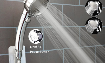 Pălărie de Duș Universală cu Presiune Ridicată – 3 Moduri Reglabile, Economisire Apă