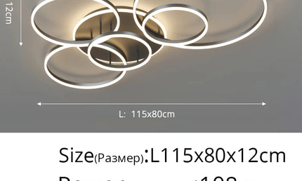 ModernoGlow – Lustră LED cu Design Elegant pentru Interior