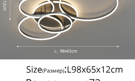ModernoGlow – Lustră LED cu Design Elegant pentru Interior