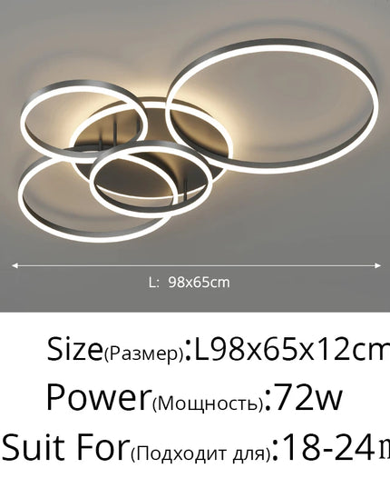 ModernoGlow – Lustră LED cu Design Elegant pentru Interior