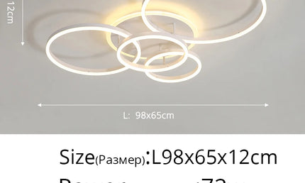 ModernoGlow – Lustră LED cu Design Elegant pentru Interior