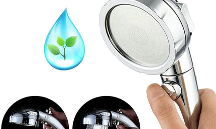 Pălărie de Duș Universală cu Presiune Ridicată – 3 Moduri Reglabile, Economisire Apă