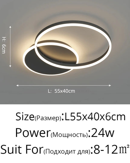 ModernoGlow – Lustră LED cu Design Elegant pentru Interior