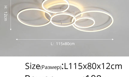 ModernoGlow – Lustră LED cu Design Elegant pentru Interior