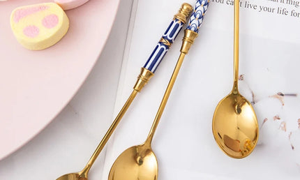 Linguriță aurii pentru Cafea și Desert ShineSpoon