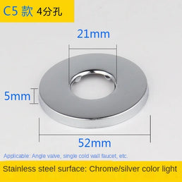 Set de 2 Capace Decorative pentru Robinet, Oțel Inoxidabil, Compatibilitate Universală 1/2" și 3/4", Accesorii pentru Baie și Bucătărie