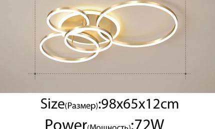 ModernoGlow – Lustră LED cu Design Elegant pentru Interior