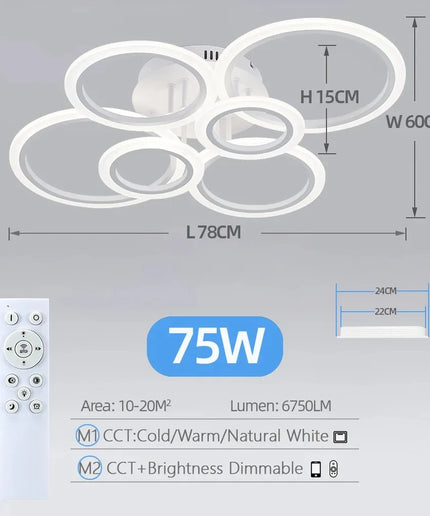 Candelabru LED Modern RingGlow