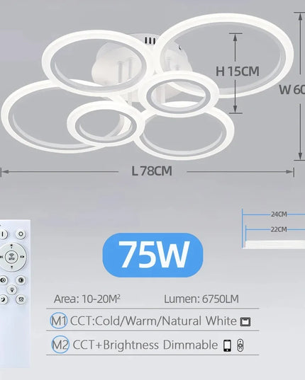 Candelabru LED Modern RingGlow