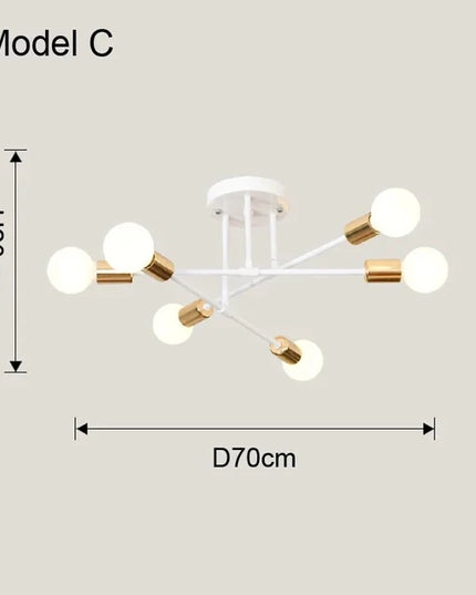 Lampă Suspendată Minimalistă, pentru Dormitor și Living