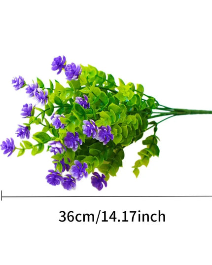Buchet de Flori Artificiale Rezistente la UV - Decorațiuni Elegante pentru Interior și Exterior