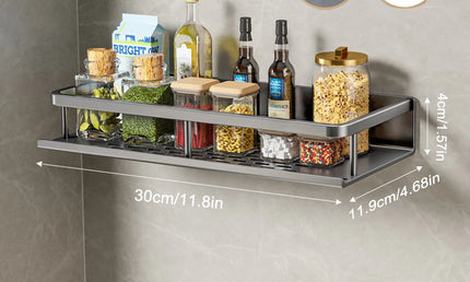 Raft Organizator Multifuncțional de Perete din Aluminiu