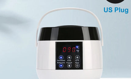 Încălzitor Ceară Profesional 500ml cu Afișaj Digital LCD, Termostat Reglabil și Încălzire 360°