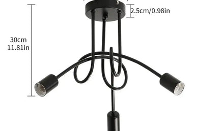 Candelabru Nordic Negru