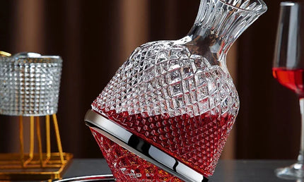 Decantor Rotativ Elegant din Cristal 1500ml
