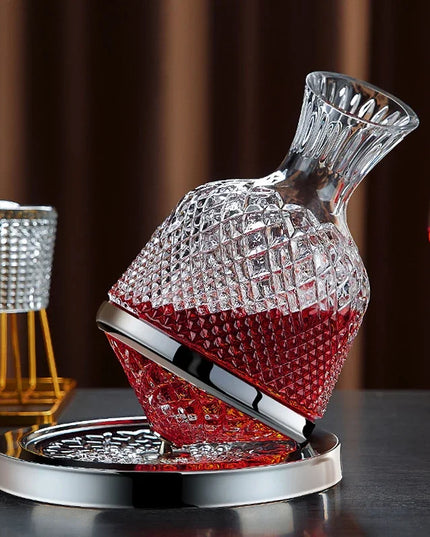Decantor Rotativ Elegant din Cristal 1500ml
