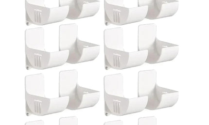 Set 16 Suporturi pentru Depozitare accesorii, Fără Găurire – Montabile pe Perete pentru Bucătărie, Baie sau Dormitor