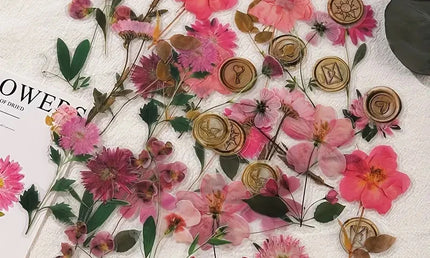 Set de 40 Autocolante Floral Vintage, Ideal pentru Proiecte DIY, Scrapbooking și Jurnale
