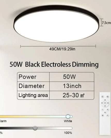 AquaGlow Ultra – Plafonieră LED Ultra-Subțire și Rezistentă la Apă