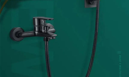 Furtun Duș Negru/Argintiu ShowerLine