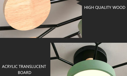 Candelabru LED Modern 3 Culori pentru Living, Dormitor, Hotel și Birou