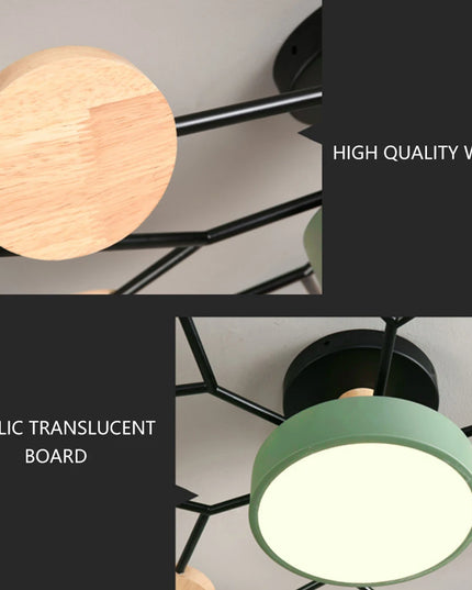 Candelabru LED Modern 3 Culori pentru Living, Dormitor, Hotel și Birou