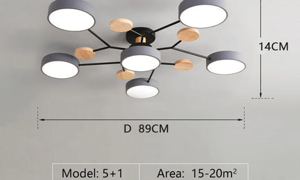 Candelabru LED Modern 3 Culori pentru Living, Dormitor, Hotel și Birou