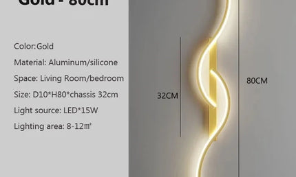 Aplica LED Modernă Minimalistă – Lumină de Perete pentru Dormitor și Living
