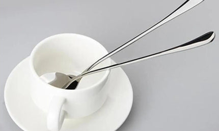 Linguriță din oțel inoxidabil pentru cafea, cu mâner lung
