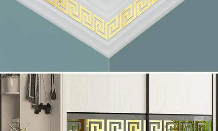 Bandă Decorativă Acrilică cu Efect de Oglindă