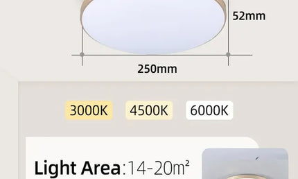 AquaGlow Ultra – Plafonieră LED Ultra-Subțire și Rezistentă la Apă