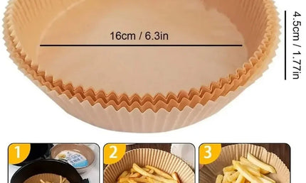 Formă Siliconică de Unică Folosință pentru Air Fryer, Cuptor și Friteuză