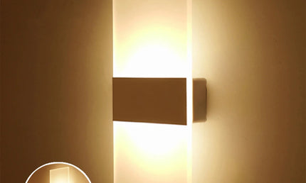 Aplica LED Modernă cu Senzor Tactil și Mișcare – Lumină Nocturnă pentru Dormitor